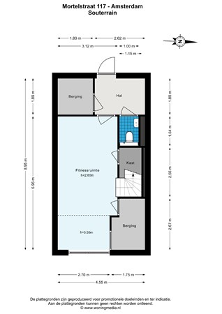 Floor plan - Mortelstraat 117, 1019 VE Amsterdam 